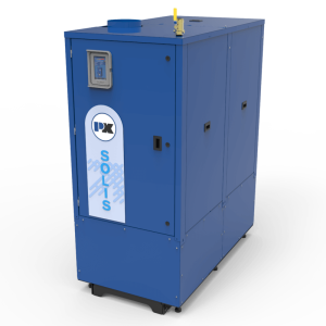 P-K Solis® commercial condensing boiler with compact vertical firetube design